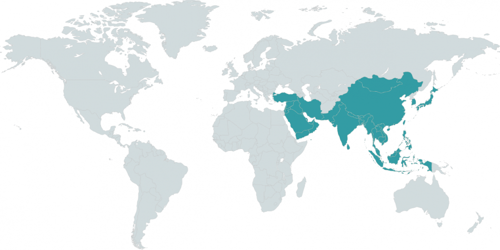 Auslandsbafög - Weltkarte